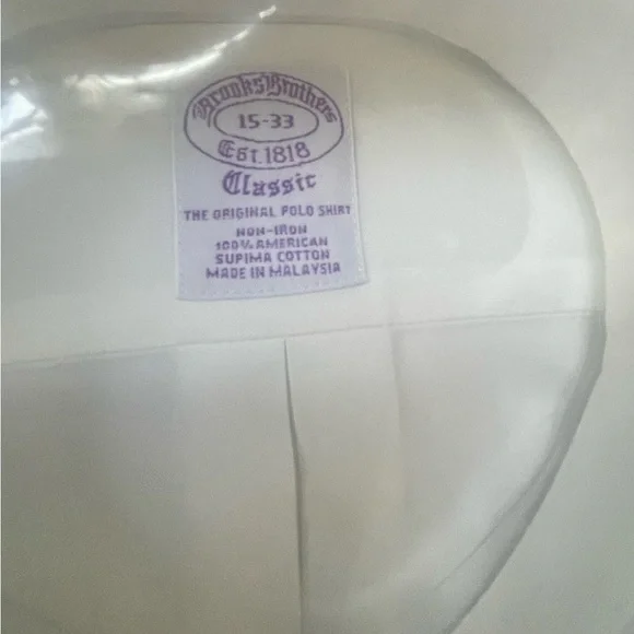 New w Box BROOKS BROTHERS DRESS SHIRT 15 “ X 33 NWT GIFT - Picture 5 of 7